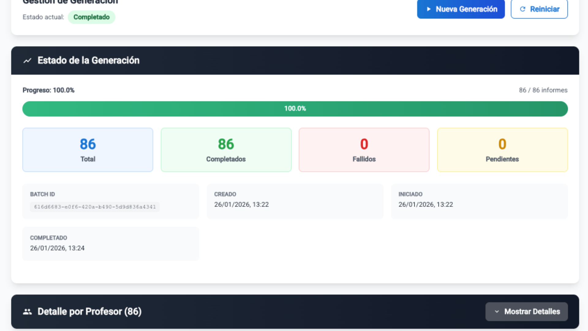 Informes automáticos en PDF con estadísticas y gráficos